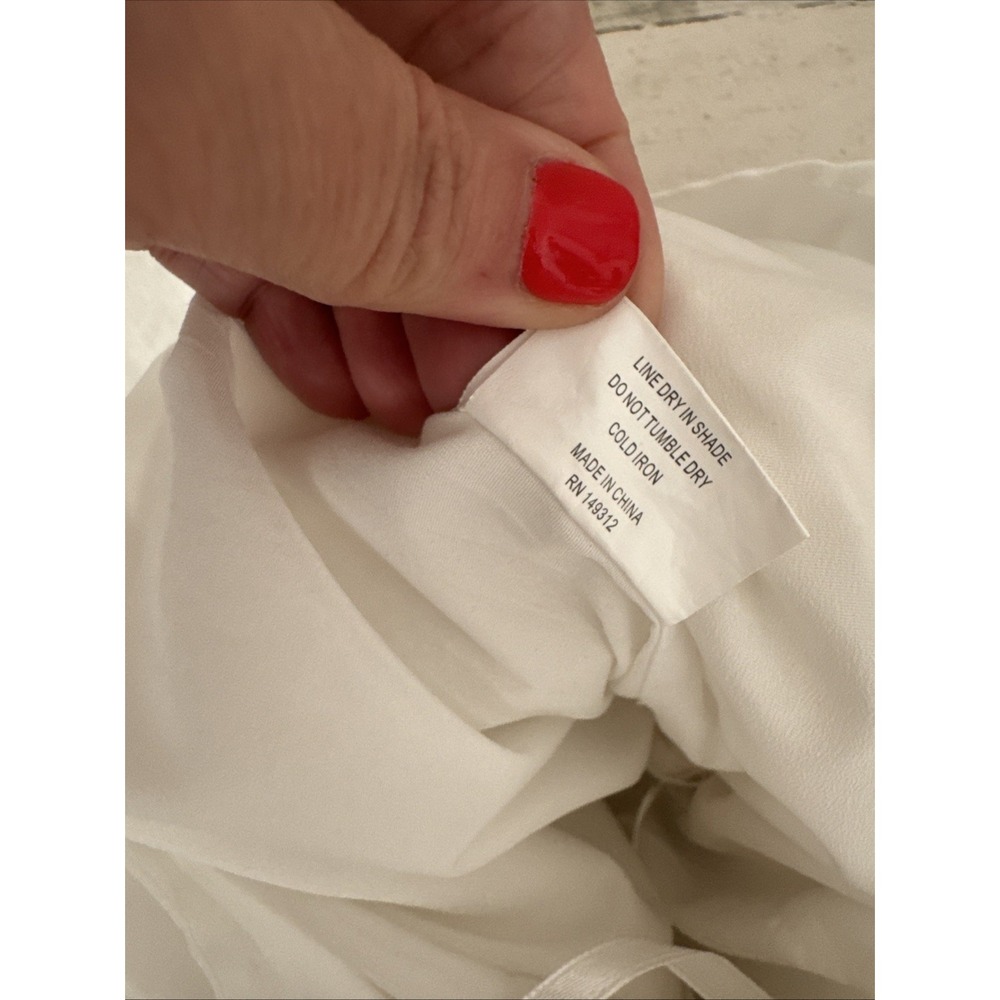 Here Comes The Sun‎ Strapless Romper Medium Women's White Tie back - Picture 12 of 12